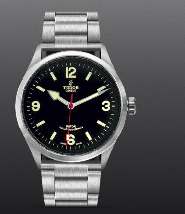 Replica Watch TUDOR HERITAGE RANGER M79910 0011 Black dial Steel bracelet