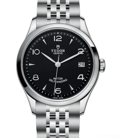 Replica Tudor Watch Women TUDOR 1926 en 36 mm M91450 0002 Steel Black Dial Steel Bracelet