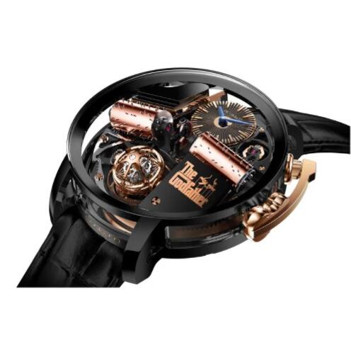 Jacob & Co Opera Godfather Musical Watch Black DLC Replica Watch OP11021AGABA