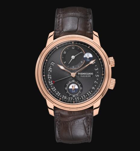 Parmigiani Fleurier Toric Hemispheres Retrograde Replica Watch PFC493 1000200 HA1242