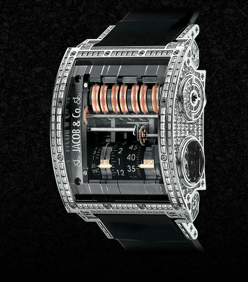 Jacob & Co Quenttin Tourbillon Baguette QT80030BDBDA Replica Watch