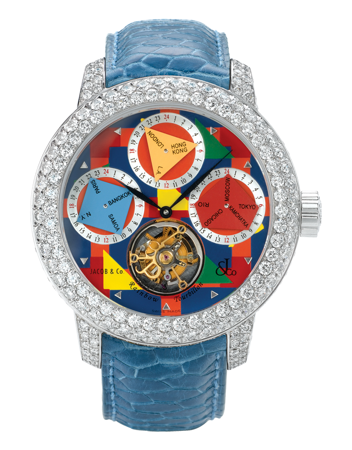 Jacob & Co The Rainbow Tourbillon Replica Watch R1WGDC