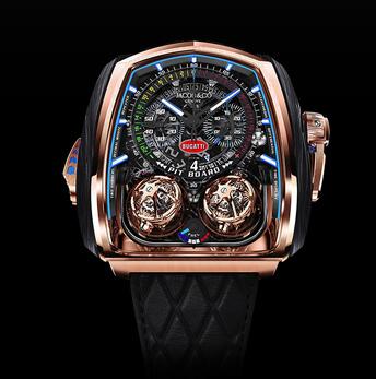 Jacob & Co Twin Turbo Furious Bugatti Rose Gold Replica Watch TT20040ABABA
