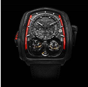 Jacob & Co Twin Turbo Furious Bugatti 300+ Replica Watch TT21029ABABABVEA