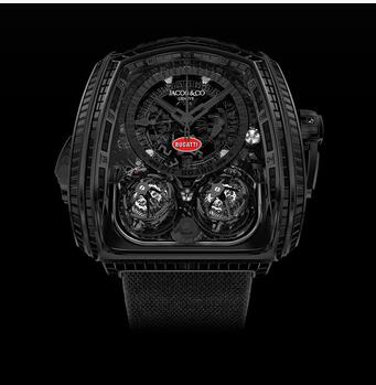 Jacob & Co Twin Turbo Furious Bugatti La Montre Noire Replica Watch TT80031AAUAA