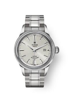 Buy Tudor Style Watch Review Replica 28 mm steel case Silver dial m12100 0001