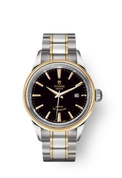 Buy Tudor Style Watch Review Replica 28 mm steel case Steel and yellow gold bezel m12103 0003
