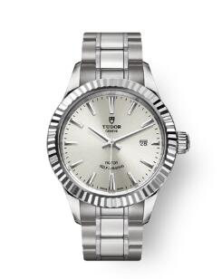 Buy Tudor Style Watch Review Replica 28 mm steel case Silver dial m12110 0001