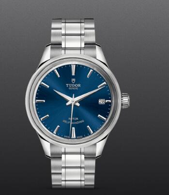 Replica Watch Tudor Style 34mm steel case blue dial m12300 0009