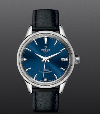 Replica Watch Tudor Style 34mm steel case diamond set dial m12300 0013