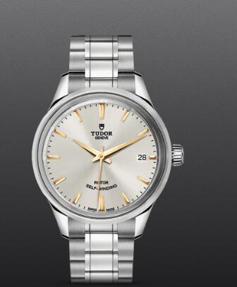 Replica Watch Tudor Style 34mm steel case silve dial m12300 0017
