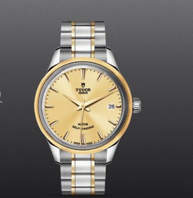 Fake Watch Tudor Style 34mm steel case steel and yellow gold bezel m12303 0001