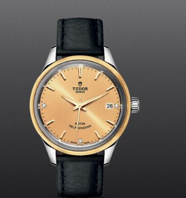 Fake Watch Tudor Style 34mm steel case diamond set dial m12303 0010