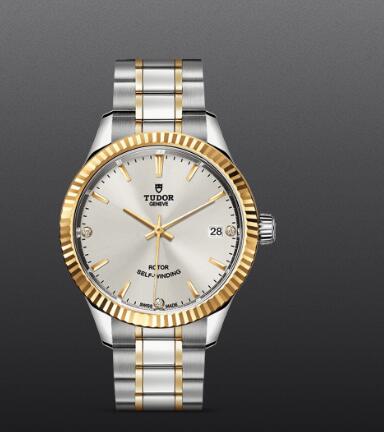 Replica Watch TUDO STYLE 34 MM Steel Case diamond set dial m12313 0009