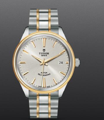 Fake Tudor Style Swiss Watch 38mm steel case steel and yellow gold bezel m12503 0002