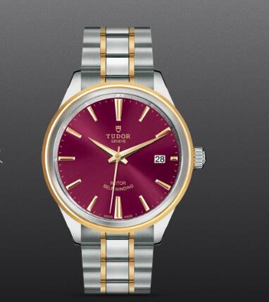 Fake Tudor Style Swiss Watch 38mm steel case steel and yellow gold bezel m12503 0013