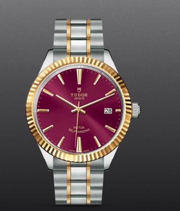 Fake Tudor Style Swiss Watch 38MM steel case yellow gold bezel m12513 0013