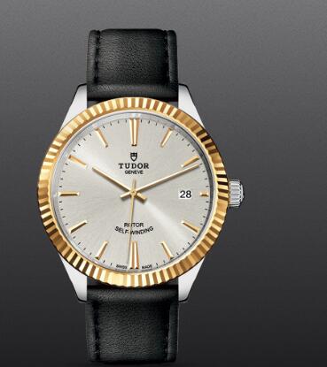 Fake Tudor Style Swiss Watch m12513 0018 38mm steel case yellow gold bezel