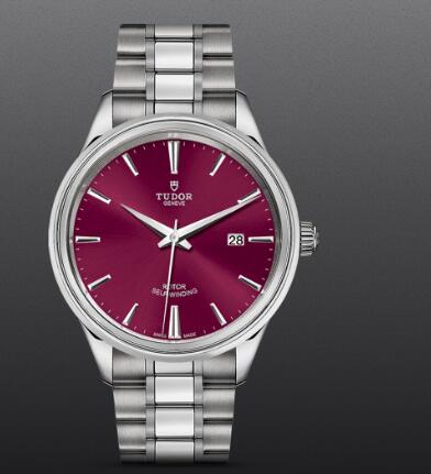 Replica Tudor Style Swiss Watch 41MM steel case burgundy dial m12700 0011