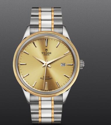 Replica Tudor Style Swiss Watch 41mm steel case steel and yellow gold bezel m12703 0001