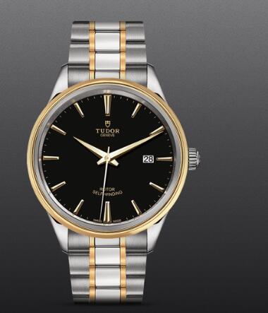 Replica Tudor Style Swiss Watch 41MM Steel Case steel and yellow gold bezel m12703 0003