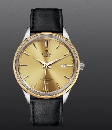 Replica Tudor Style Swiss Watch 41mm steel case steel and yellow gold bezel m12703 0007
