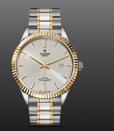 Replica Tudor Style Swiss Watch 41MM Steel Case Yellow Gold Bezel m12713 0003
