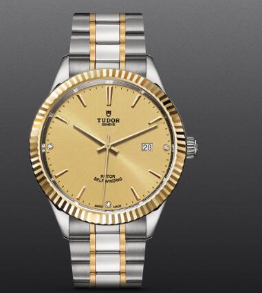Replica Tudor Style Swiss Watch 41MM Steel Case Diamond Set Dial m12713 0007