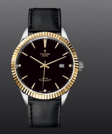 Replica Tudor Style Swiss Watch 41MM Steel Case diamond set dial m12713 0022