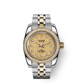 Tudor Classic Date Watch Replica 28 mm steel case Diamond set dial m22023 0012