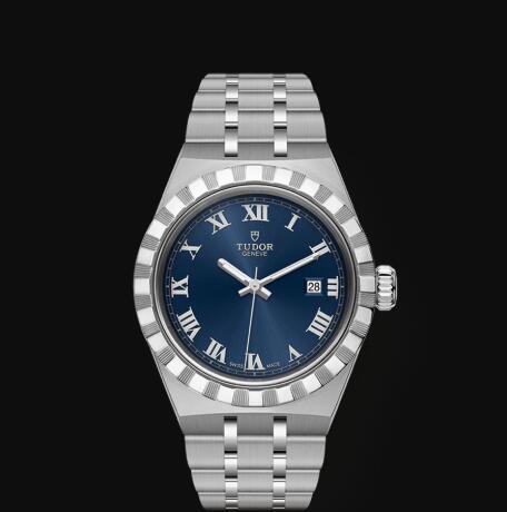 New Tudor Royal Watch Cheap Price 28 mm steel case Blue dial Replica watch m28300 0006