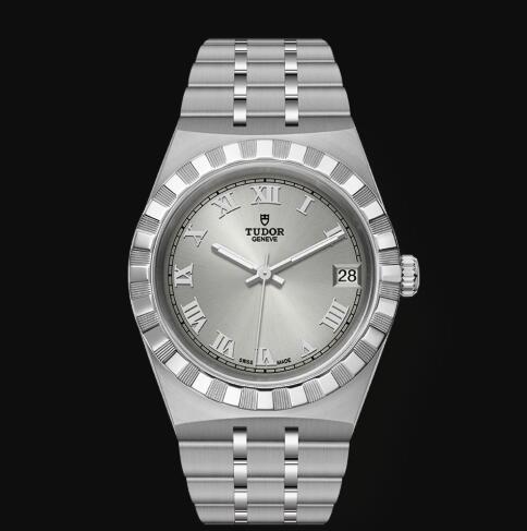 New Tudor Royal Watch Cheap Price 34 mm steel case Silver dial Replica watch m28400 0001
