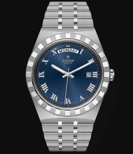 New Tudor Royal Watch Cheap Price 41 mm steel case Blue dial Replica watch m28600 0005