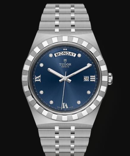 New Tudor Royal Watch Cheap Price 41 mm steel case Diamond set dial Replica watch m28600 0006