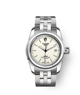 Cheap Tudor Glamour Date Review Replica Watch 26 mm steel case Opaline dial m51000 0027