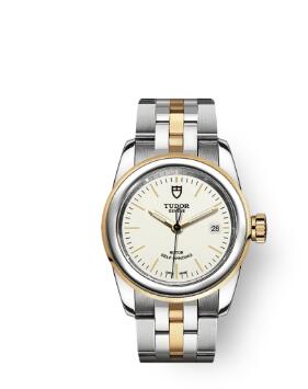 Cheap Tudor Glamour Date Review Replica Watch 26 mm steel case Steel and yellow gold bezel m51003 0025