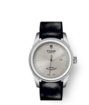 Cheap Tudor Glamour Date Review Replica Watch 31 mm steel case Silver dial m53000 0031