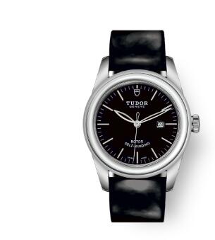 Cheap Tudor Glamour Date Review Replica Watch 31 mm steel case Black dial m53000 0039