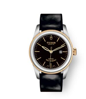 Cheap Tudor Glamour Date Review Replica Watch 31 mm steel case Steel and yellow gold bezel m53003 0011