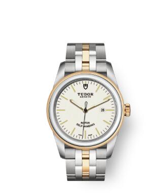 Cheap Tudor Glamour Date Review Replica Watch 31 mm steel case Steel and yellow gold bezel m53003 0065