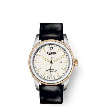 Cheap Tudor Glamour Date Review Replica Watch 31 mm steel case Steel and yellow gold bezel m53003 0071