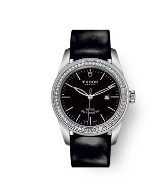 Cheap Tudor Glamour Date Review Replica Watch 31 mm steel case Diamond set bezel m53020 0047