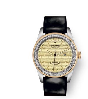 Cheap Tudor Glamour Date Review Replica Watch 31 mm steel case Diamond set dial m53023 0046