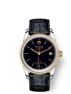 Cheap Tudor Glamour Date Review Replica Watch 36 mm steel case Steel and yellow gold bezel m55003 0029