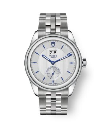 Buy Tudor Glamour Double Date Review Replica Watch for sale 42 mm steel case Opaline dial m57100 0001
