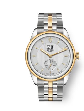 Buy Tudor Glamour Double Date Review Replica Watch for sale 42 mm steel case Steel and yellow gold bezel m57103 0001