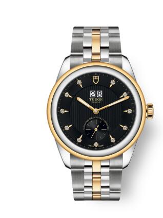 Buy Tudor Glamour Double Date Review Replica Watch for sale 42 mm steel case Diamond set dial m57103 0004
