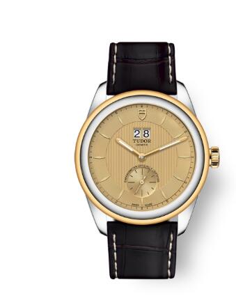 Buy Tudor Glamour Double Date Review Replica Watch for sale 42 mm steel case Steel and yellow gold bezel m57103 0021