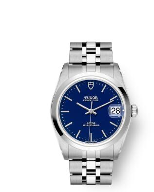 Buy Tudor Prince Date Replica Watch 34 mm steel case Blue dial m74000 0011