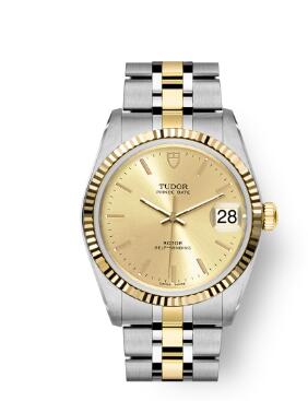 Buy Tudor Prince Date Replica Watch 34 mm steel case Yellow gold bezel m74033 0002